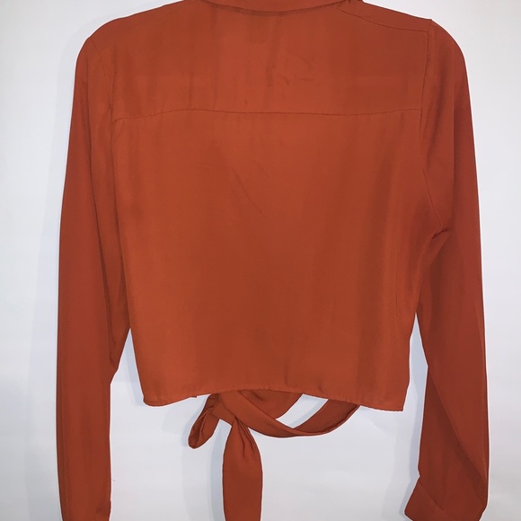 Mesh Wrap Crop Top - Picture 3 of 8